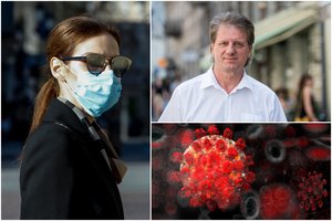 S. Čaplinskas nurodė galimą trečią COVID-19 plitimo kelią: koronavirusą platiname tiesiog kvėpuodami