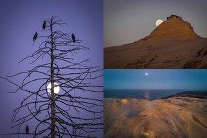 Tobulas derinys: dieviško grožio Kuršių nerijos gamta ir super mėnulis