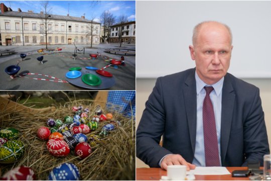 Viceministras A. Šešelgis – apie kaukes važiuojantiems automobilyje, jų pavojų vaikams ir Velykų egzaminą