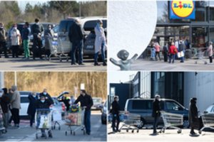 Prieš šventes prie prekybos centrų nusidriekė eilės: informuoja, kaip vyksta apsipirkimas