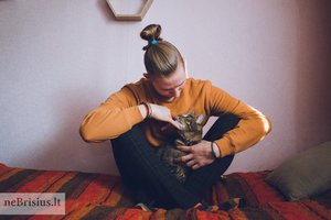 Katinas Pūkis į gyvenimą atnešė chaoso, bet be jo gyvenimo nebeįsivaizduoja