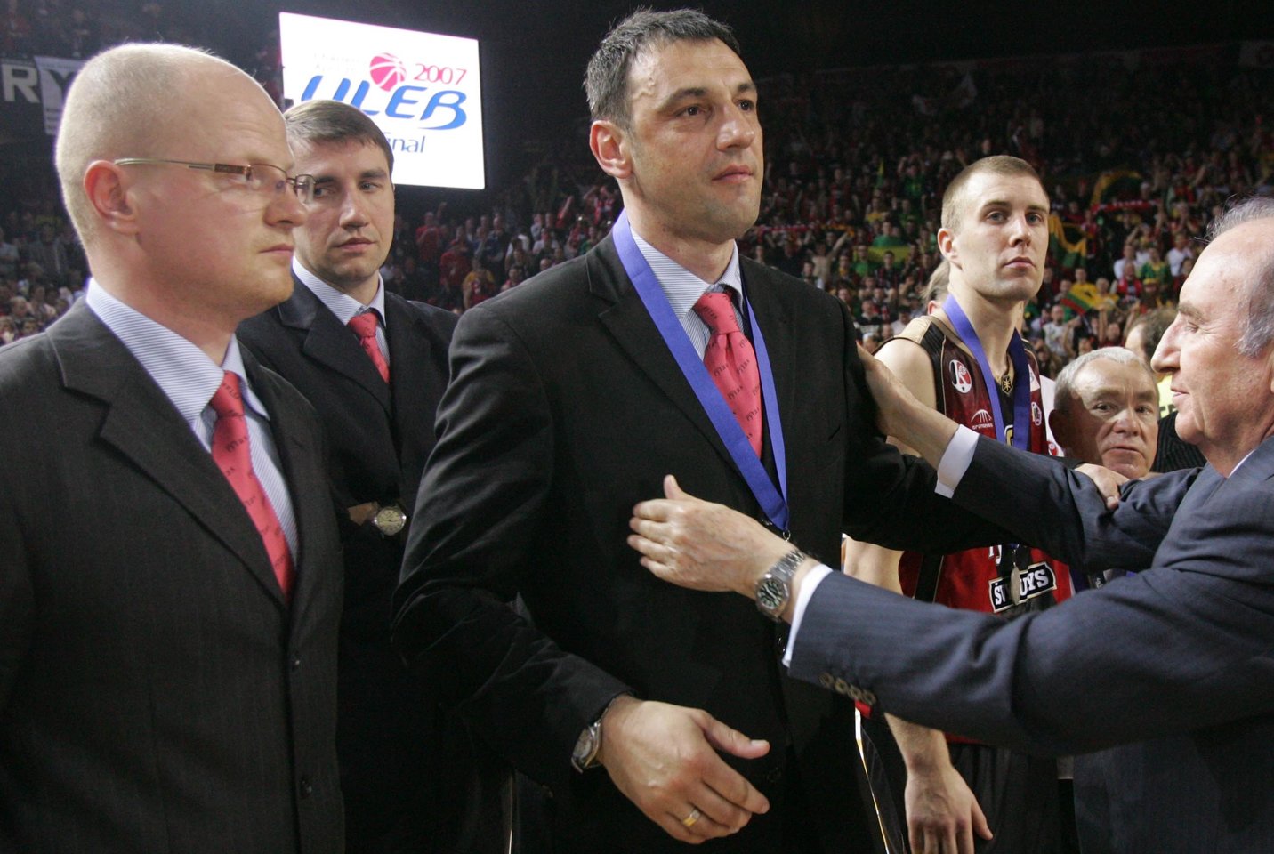 Lygiai prieš 13 metų, 2007-ųjų balandžio 10-ąją Vilniaus „Lietuvos ryto“ krepšininkai Europos taurės finale susidūrė su tituluotoju Madrido „Real“.<br>Dienraščio „Lietuvos rytas“ nuotr.