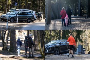 Pavargę nuo karantino prie Balžio ežero šiurpino vietinius