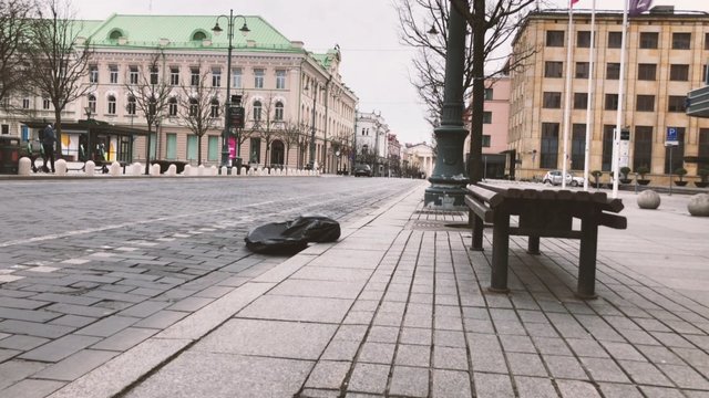 Velykų dieną – vaizdai iš tuštutėlio Vilniaus centro
