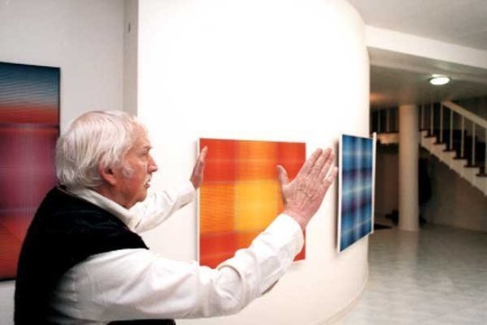 2004 m. mirė dailininkas Kazimieras Žoromskis (91 m.).<br>Nuotr. iš K.Miklaševičiūtės-Žoromskienės archyvo