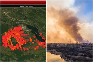 Padėtis Černobylio zonoje – kritinė: gaisras pasiekė Pripetę, artėja sprogusio bloko link 