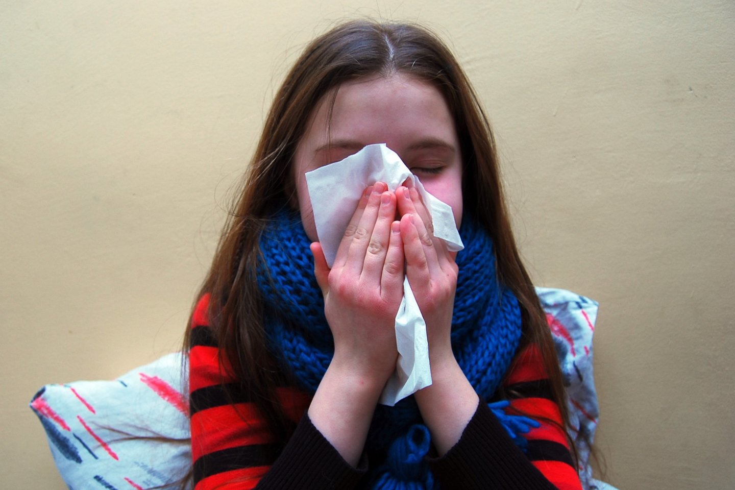 Sergamumas gripu ir peršalimo ligomis Lietuvoje mažėja.<br>kiti
