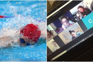 Virtuali plaukimo treniruotė virto skandalu: vaikų pornografija šokiravo šimtus žmonių