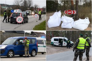 Rytas uždarytoje Nemenčinėje: policija paaiškino, kaip sekasi kontroliuoti situaciją