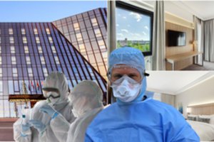 Vilniaus medikų saviizoliacijai verslininkas užleido visą „Marriott“ viešbučio aukštą