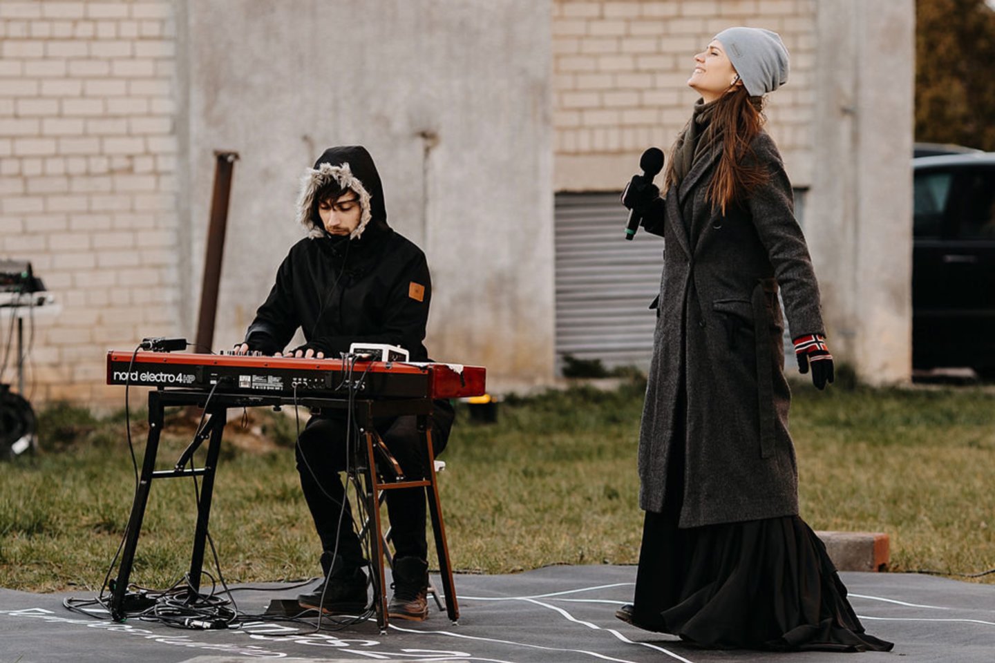 Garliavoje įvykusio Jurgos koncerto akimirkos.<br> Pr. siuntėjų nuotr.