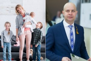 Dirbančios mamos pasiūlymas A. Verygai: „Bent trumpam pabūkite aukle, mokytoju ir virėju trims mano vaikams“