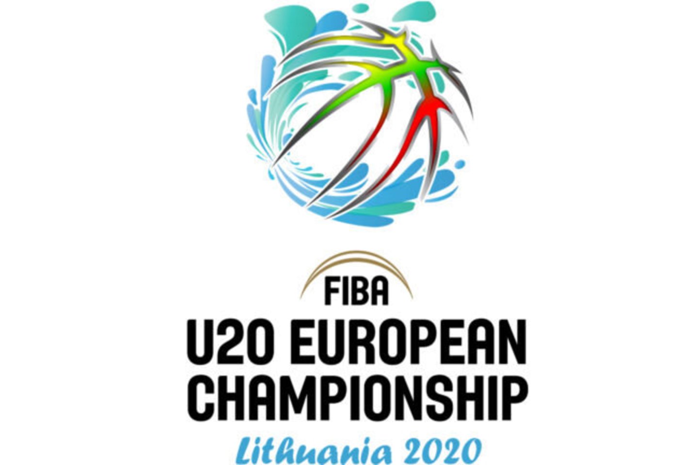 FIBA Europos dvidešimtmečių krepšinio čempionato Lietuvoje logotipas<br> krepsinionamai.lt nuotr.