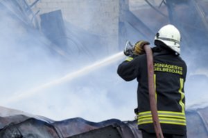 Rokiškio r. degė medienos perdirbimo įmonė