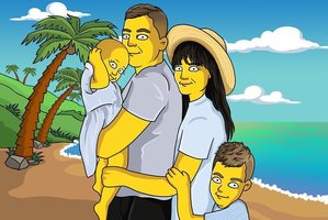 Spėkite, kokia garsi Lietuvos šeima slepiasi po „Simpsonų“ kauke