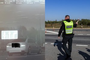 Per Kauną lėkė kaip „Žaibas Makvynas“: policija užfiksavo 197 km/val. greitį