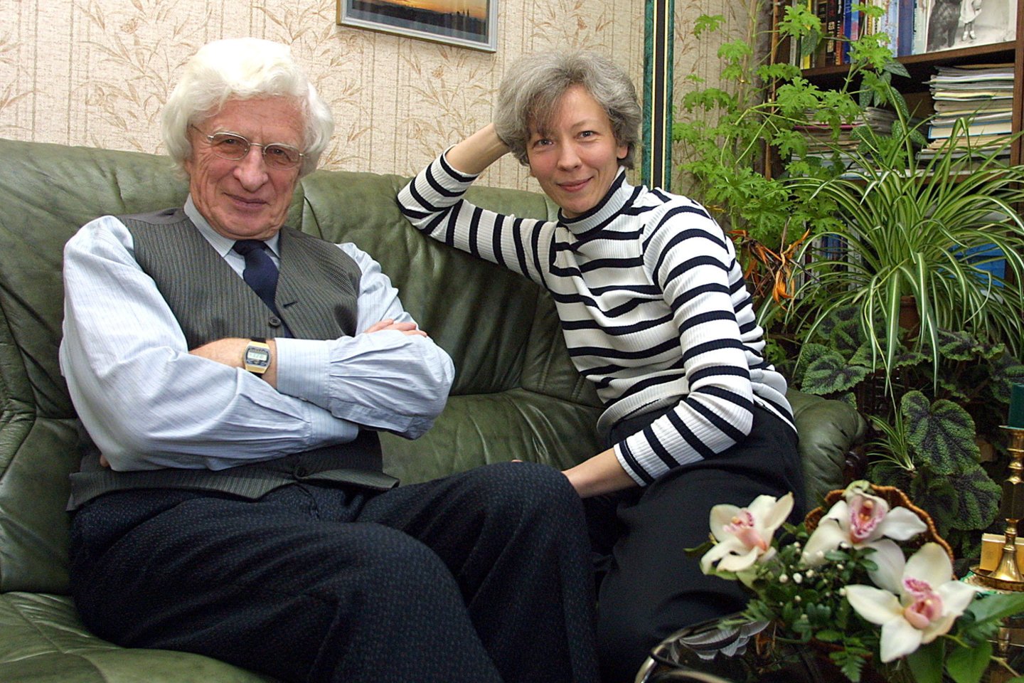  V.Barkauskas su žmona Svetlana, 2001 m.<br> P.Lileikio nuotr.
