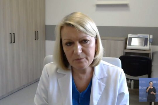 L. Jančiorienė apie situaciją Santaros klinikose: daugumai pacientų reikia pagalbos su deguonimi