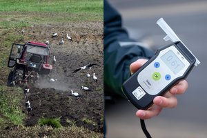 Policijai su beveik 2 promilėmis įkliuvęs traktoristas turėjo pasiteisinimą