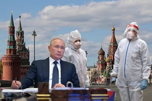 V. Putinas – apie COVID-19 Rusijoje: „Užsikrėtimo pavojus pasiekė aukščiausią ribą“