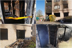 Naktis daugiabučio gyventojams Kupiškyje virto košmaru – nugriaudėjo sprogimas, sužeisti žmonės