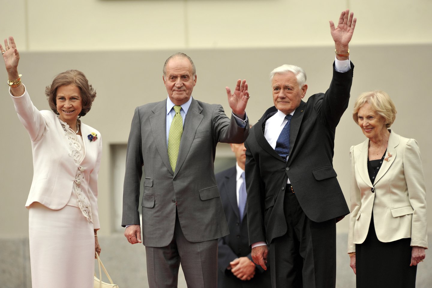 2009 m. į Vilnių su dviejų dienų valstybiniu vizitu atvyko Ispanijos karalius Juanas Carlosas I ir karalienė Sofia.<br>P.Lileikio nuotr.