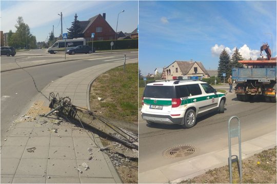 Kėdainiuose po galingo smūgio ir trenksmo dalis gyventojų liko be elektros