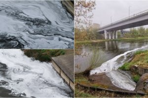 Į Nerį gausiai plūsta baltos putos: ar nuotekos pavojingos gamtai?