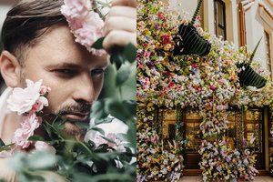 Vilnius puošiasi: Mantas Petruškevičius Stiklių kvartalą padabino tūkstančiais žiedų