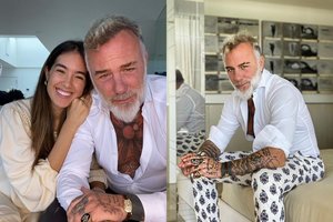 52-iejų milijonierius Gianluca Vacchi taps tėvu: laukiasi jo perpus jaunesnė mylimoji 