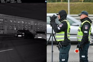 Du „lenktynininkai“ Kaune nusprendė išsiaiškinti, kuris greitesnis: fotofinišą fiksavo trikojis