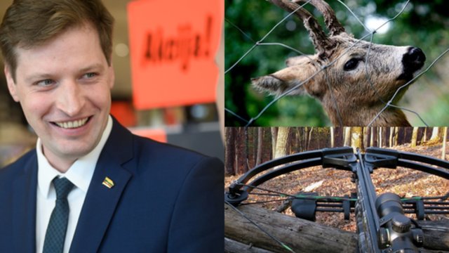 Ar audrą dėl medžioklės lankais sukėlęs ministras atsitrauks nuo savo sprendimo?