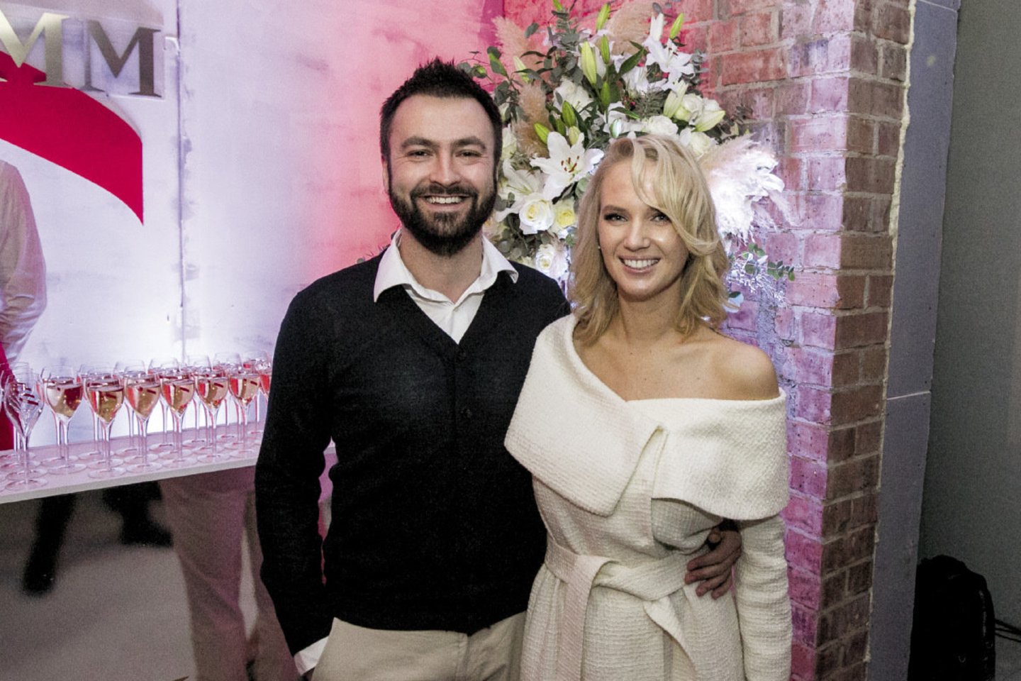 Dainius Matijošaitis su mylimaja.<br> LR archyvo nuotr.