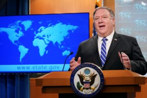 M. Pompeo atvyko į Izraelį derybų dėl planuojamos Vakarų Kranto aneksijos