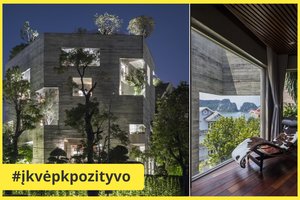 Įspūdingas 1190 kv. metrų ploto namas, kurio erdvės primena gyvenimą miške