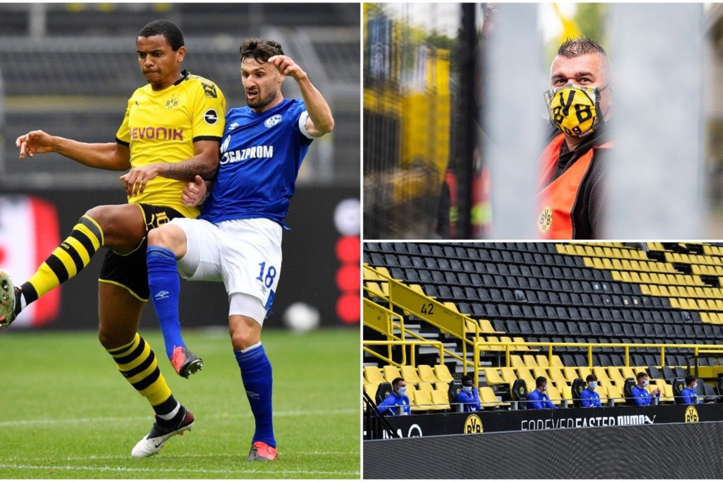  Didysis futbolas sugrįžo: milijonai sirgalių stebėjo „Borussia“ įvarčių lietų.<br> AP/Scanpix nuotr.