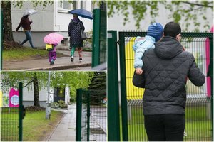 Atsiveriant darželiams, vaikai džiaugiasi sutikę draugus, tėvai – galintys grįžti į darbus