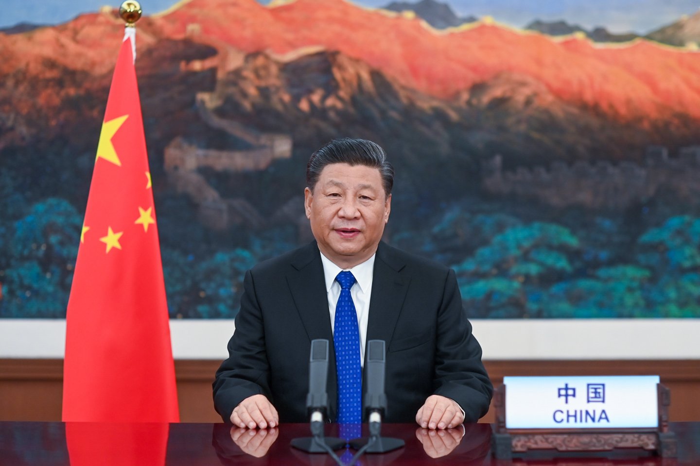  PSO susitikime Xi Jinpingas teigė, kad per ateinančius dvejus metus organizacijai paaukos 2 mlrd. dolerių, kad galėtų padėti besivystančioms ekonomikoms.<br> Zumapress/Scanpix nuotr.