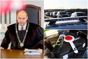 Vilniuje girto vairavusio teisėjo M. Striauko likimą gali spręsti ir G. Nausėda