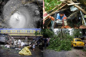 Ciklonas „Amphan“ Indijoje ir Bangladeše šienauja gyvybes: šluoja viską savo kelyje