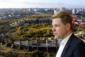 Liepus nutraukti nacionalinio stadiono konkursą R. Šimašius svarsto atsarginį statybų variantą