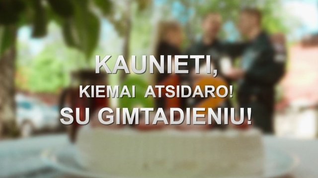 Kauno apskrities policijos sveikinimas Kaunui ir visiems jį mylintiems: atverkime savo kiemus