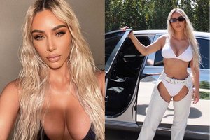 39-erių Kim Kardashian ir vėl šokiruoja: pasipuošė sėdmenų nedengiančiomis kelnėmis