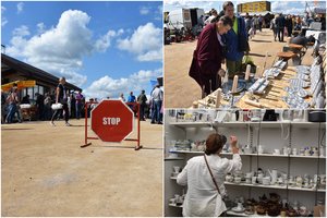 Turgus Žemaitijoje vilioja kainomis: žmonės plūsta miniomis, sunku suvaldyti