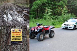 Ketrurračių mėgėjai jaučiasi nebaudžiami: niokioja net gražiausius gamtos kampelius