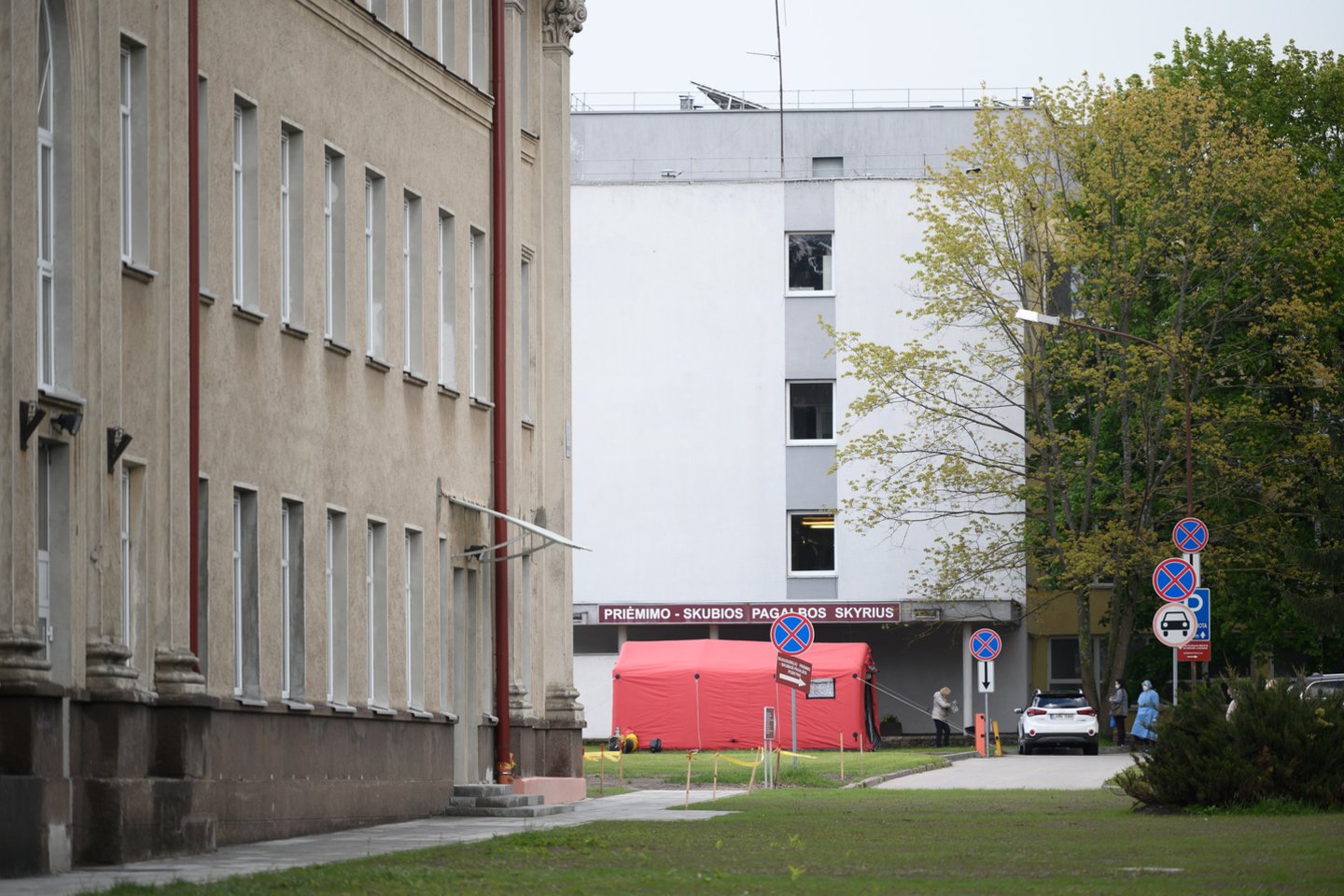 COVID-19 nesitraukia ir iš Vilniaus miesto klinikinės ligoninės.<br>V.Skaraičio nuotr.