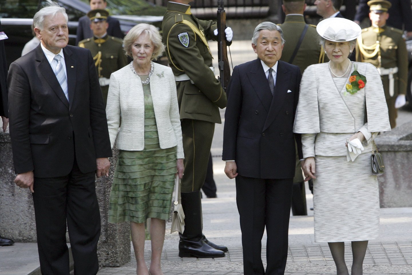 2007 m. gegužės 26–27 d. Lietuvoje su valstybiniu vizitu lankėsi Japonijos imperatorius Akihito su žmona Michiko.<br>M.Kulbio nuotr.