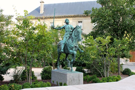 1431 m. sudeginta Prancūzijos nacionalinė didvyrė Jeanne d’Arc (19 m.).<br>123rf nuotr.
