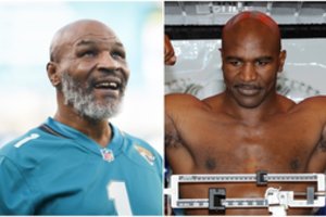 Legendinių E. Holyfieldo ir M. Tysono bokso dvikova: reikia vienintelio žingsnio