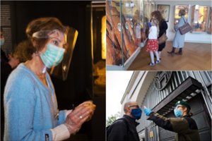 Muziejininkai – su termometrais, lankytojai – su kaukėmis